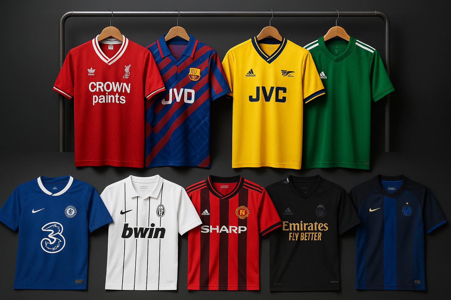 CAMISETAS DE FUTBOL RETRO Y ACTUALES 